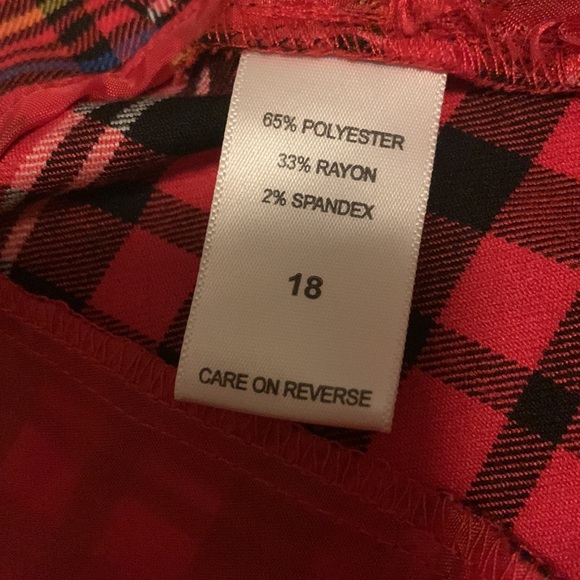 Plaid wide leg slacks - Picture 5 of 5